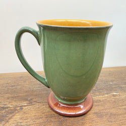 Denby Spice Footed Mug (Green/Mustard)