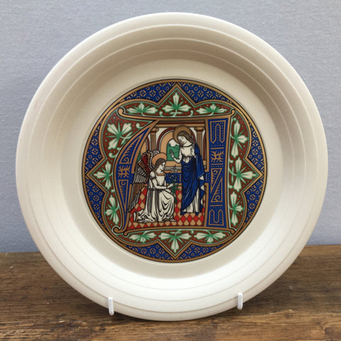 Hornsea Pottery Christmas Plate - Letter 'A' 1986