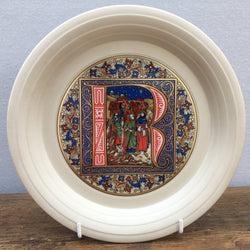 Hornsea Pottery Christmas Plate - Letter 'R' 1981