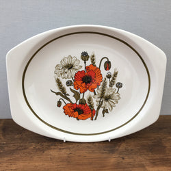 J & G Meakin Poppy Oval Platter