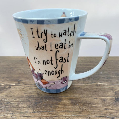 Johnson Bros Born To Shpp Mug - I try to watch what I eat