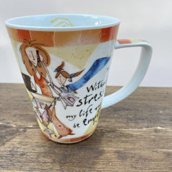 Johnson Bros Born To Shop Mug - Without stress my life would be empty