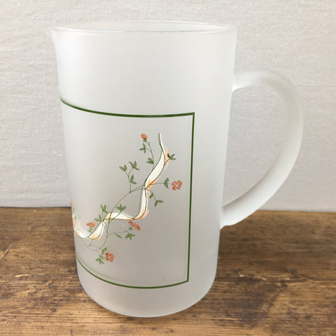Johnson Bros Eternal Beau Frosted Glass Pitcher
