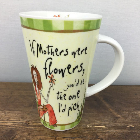 Johnson Brothers Born To Shop Tall Mug, If mothers flowers...