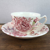 Johnson Brothers Rose Chintz Pink Tea Cup & Saucer
