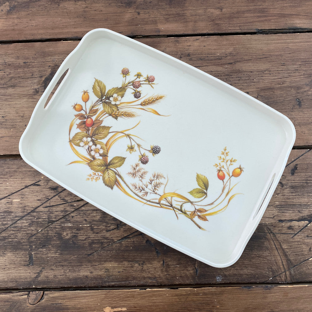 Marks & Spencer "Harvest" Tea Tray (Melamine) Hard Deep Shell MrPottery