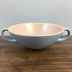 Poole Pottery Peach Bloom & Blue Mist Soup Cup