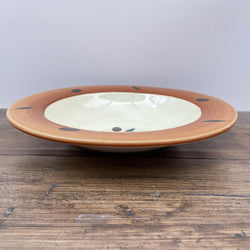 Poole Pottery Fresco Terracotta Rimmed Pasta Bowl