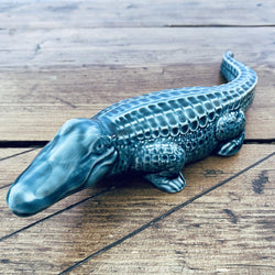 Poole Pottery Blue Dolphin Glaze Alligator