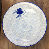 Poole Pottery Blue Leaf Breakfast Saucer