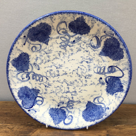 Poole Pottery Blue Leaf Dinner Plate