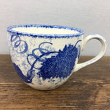 Poole Pottery Blue Leaf Tea Cup