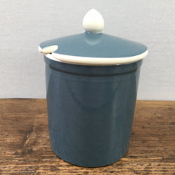 Poole Pottery Blue Moon Lidded Jam Pot