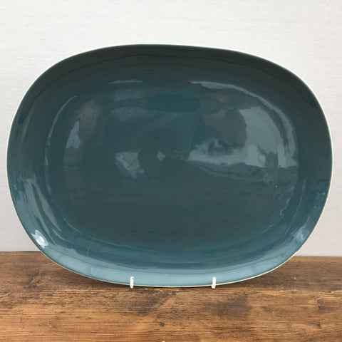 Poole Pottery Blue Moon Oblong Platter, 14"