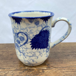 Poole Pottery Blue Vine Coffee Beaker/Mug