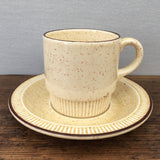 Poole Pottery Broadstone Coffee Cup & Saucer