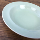 Poole Pottery Celadon Dessert Bowl, Rimmed