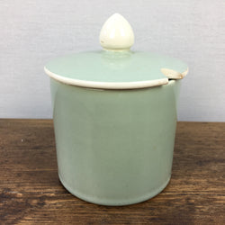 Poole Pottery Celadon Lidded Jam / Preserve Pot