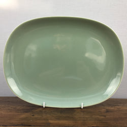 Poole Pottery Celadon Oblong Platter. 12.25"