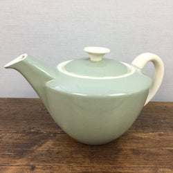 Poole Pottery "Celadon" Teapot (Streamline), White Handle, 1 Pint