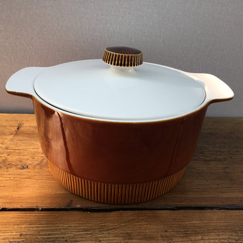Poole Pottery Chestnut Large Covered Serving Dish