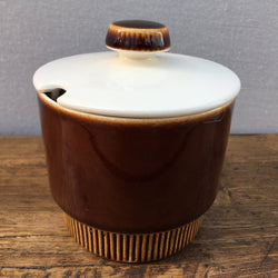 Poole Pottery Chestnut Lidded Sugar/Jam/Preserve Pot