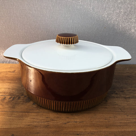 Poole Pottery Chestnut Small Lidded Serving Dish