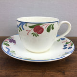 Poole Pottery Cranborne Tea Cup and Saucer