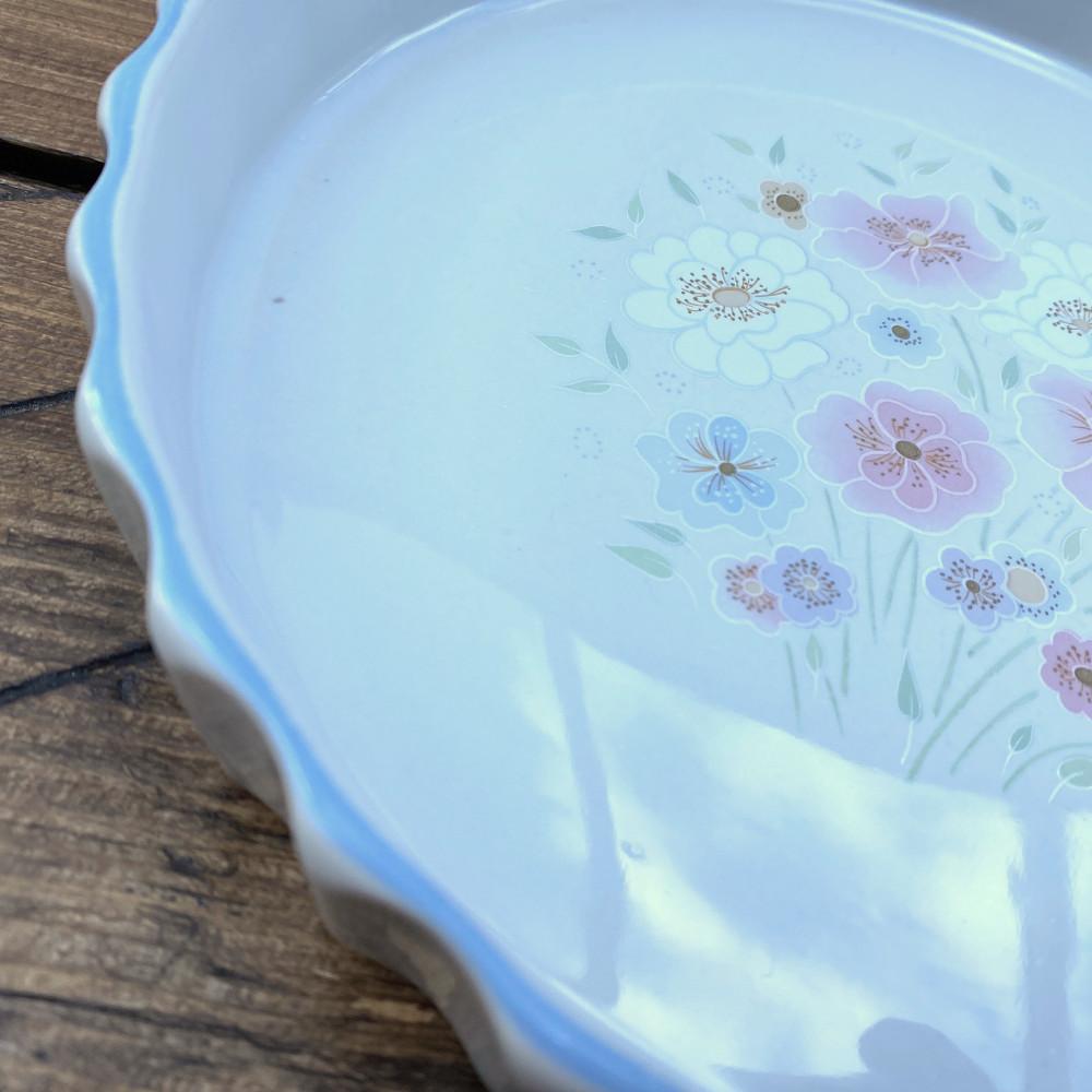 Poole Pottery "Dawn Ballet" Flan/Quiche Dish MrPottery