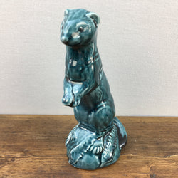Poole Pottery Blue Dolphin Glaze Stoat