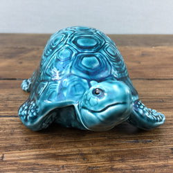 Poole Pottery  Blue Glaze Tortoise