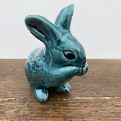 Poole Pottery Blue Glaze Rabbit - Washing