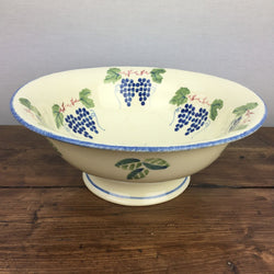 Poole Pottery Dorset Fruit Footed Serving Bowl (Grapes)