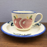 Poole Pottery Dorset Fruit Tea Cup & Saucer (Apple)