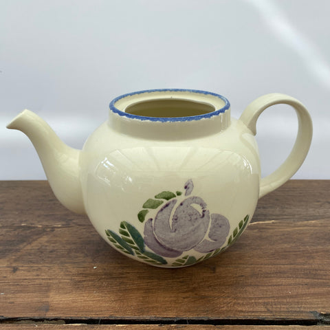 Poole Pottery Dorset Fruit Teapot - Plums - No Lid