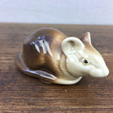 Poole Pottery Airbrushed Mouse, Lying