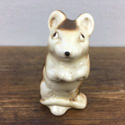 Poole Pottery Cream & Brown Mouse, Standing