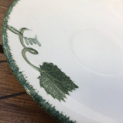 Poole Pottery Green Leaf Tea Saucer