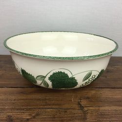 Poole Pottery Green Leaf Salad / Fruit Serving Bowl
