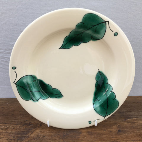Poole Pottery Green Leaves Breakfast/Salad Plate