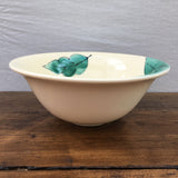Poole Pottery Green Leaves Soup Bowl