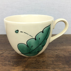 Poole Pottery Green Leaves Tea Cup