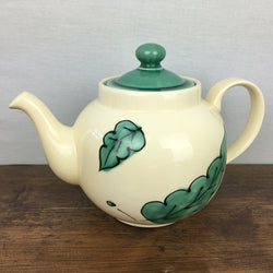 Poole Pottery Green Leaves Teapot