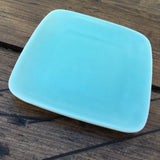 Poole Pottery Ice Green Square Sweet Dish