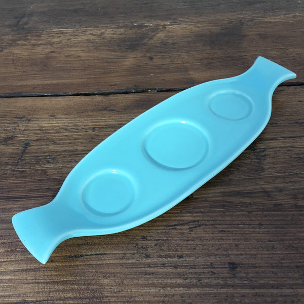 Poole Pottery Ice Green Cruet Stand (Gondola Shape)