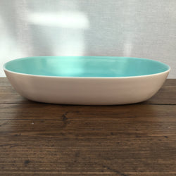 Poole Pottery Ice Green & Mushroom Oblong Serving Dish