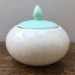 Poole Pottery „Ice Green &amp; Seagull“ Zuckerdose mit Deckel (glänzend)
