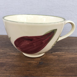 Poole Pottery Legumes Breakfast Cup - Green Border