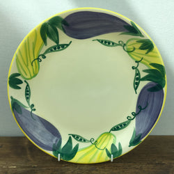 Poole Pottery Legumes Dinner Plate - Yellow Border