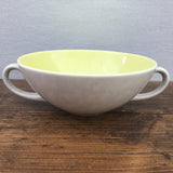 Poole Pottery Lime Yellow & Seagull Soup Cup